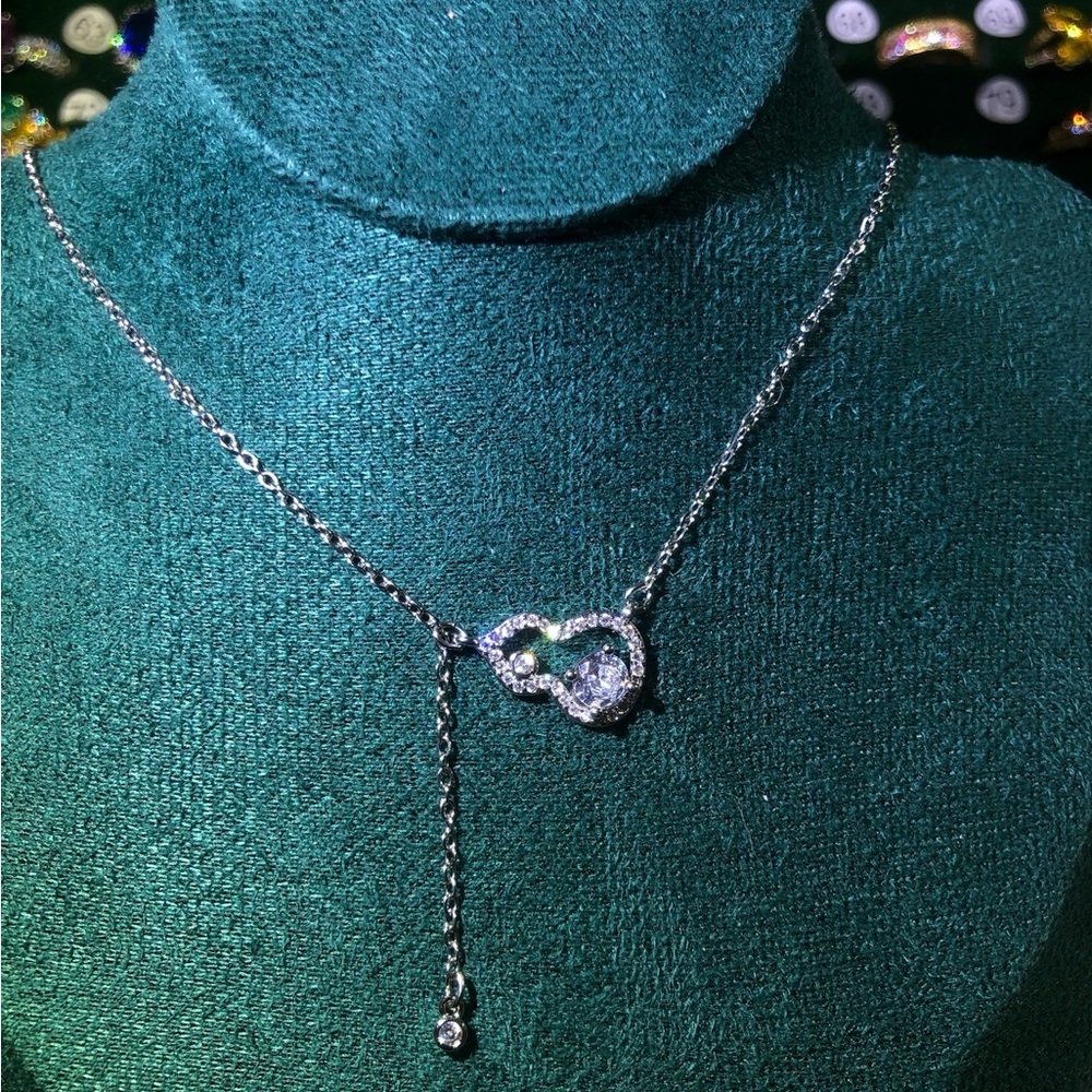 Elegant Silver Infinity Necklace